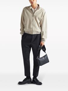 Prada Leren crossbodytas - Zwart