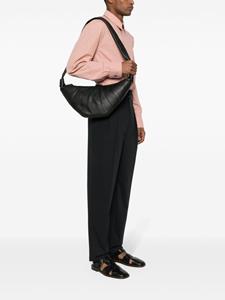LEMAIRE Medium Croissant leren tas - Zwart