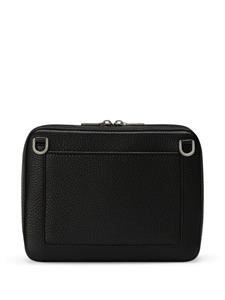 Dolce & Gabbana Leren schoudertas met logo-reliëf - Zwart