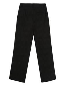 Gestuz JoelleGZ mid waist broek met wijde pijpen - Zwart