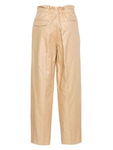 Victoria Beckham Fluid high waist broek met wijde pijpen - Beige