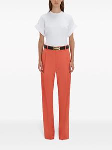 Victoria Beckham Plooibroek met wijde pijpen - Oranje