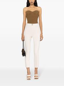 Elisabetta Franchi Cropped broek - Beige