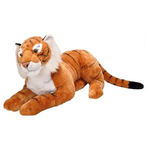 Wild Republic Pluche grote tijger knuffel 76 cm -