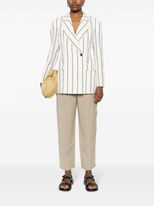 Brunello Cucinelli Cropped broek met toelopende pijpen - Beige