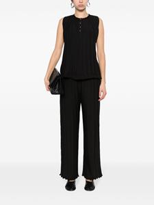 Lanvin Broek met wijde pijpen - Zwart