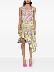 Versace Jeans Couture Jurk met abstracte print - Geel