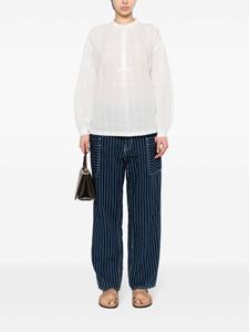 A.P.C. Geruite blouse - Wit