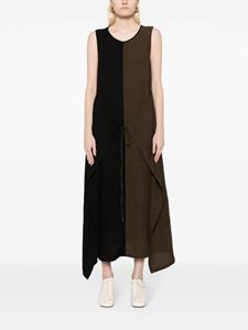 Uma Wang Jurk met colourblocking - Bruin
