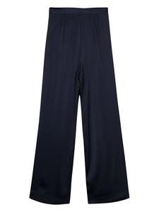 Semicouture High waist broek met wijde pijpen - Blauw