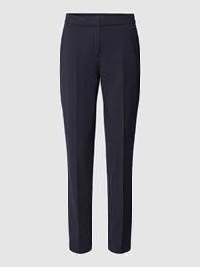 Comma Stoffen broek met labeldetail