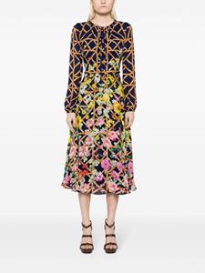 Mary Katrantzou Garland georgette jurk met print - Blauw