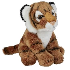 Zittende tijger knuffel 13 cm -