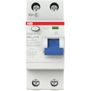 ABB 2CSF202101R3250 F202 A-25/0,3 FI-Schutzschalter A 2polig 25A 0.3A 230V