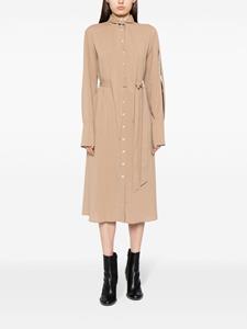 Peter Do Button-down jurk met ceintuur - Beige