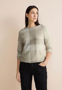 STREET ONE Strickpullover in karierter Optik