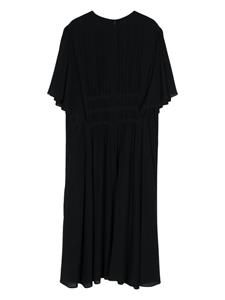 Chloé ruched-detailing silk dress - Blauw