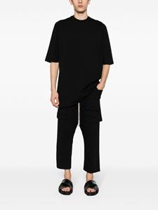Rick Owens DRKSHDW Creatch cropped cargo track pants - Zwart