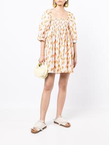 Pitusa Jurk met print - Oranje