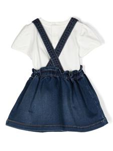 Moschino Kids Tuinbroek jurk - Blauw