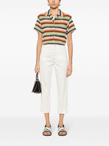 DONDUP Koons cropped straight broek - Wit