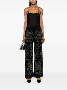 P.A.R.O.S.H. Rilda broek met wijde pijpen - Zwart