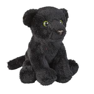 Ravensden Pluche knuffel dieren zwarte panter 15 cm -