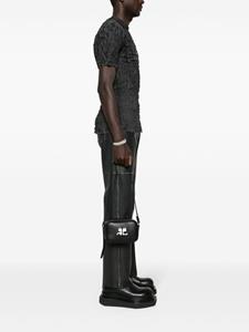 Courrèges Reedition leren cameratas - Zwart