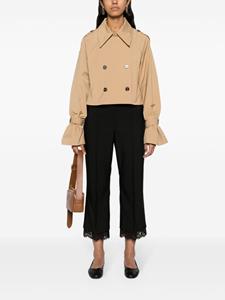 TWINSET Broek met kant - Zwart