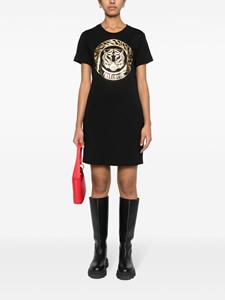 Just Cavalli T-shirt met tijgerkopprint - Zwart