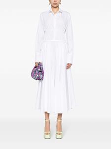 Patou Jurk met elastische taille - Wit