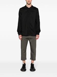Thom Krom Cropped broek met elastische taille - Groen
