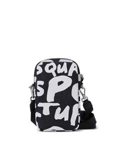 Dsquared2 Pop 80's logo-print neck pouch - Zwart