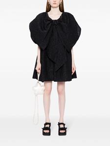 Simone Rocha oversize-bow smock dress - Zwart