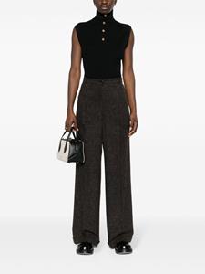 CHANEL Pre-Owned Broek met wijde pijpen - Bruin