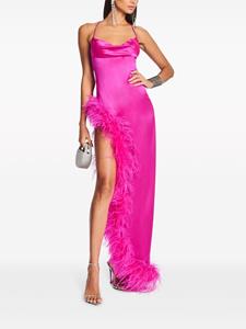 Retrofete Lange jurk - Roze
