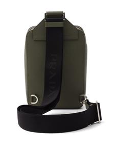 Prada Brique leren schoudertas - Groen