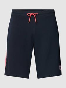 Christian Berg Men Regular fit sweatshorts met labelbadge