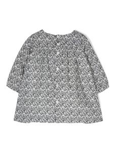 Bonpoint Jurk met bloemenprint - Blauw