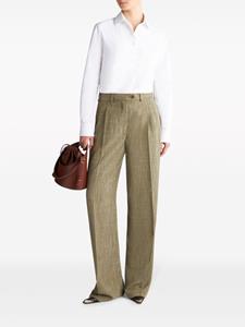 ETRO Broek met wijde pijpen - Groen