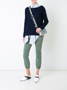 Nili Lotan elasticated hem cropped trousers - Groen