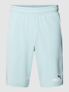 Sweatshorts met labelprint