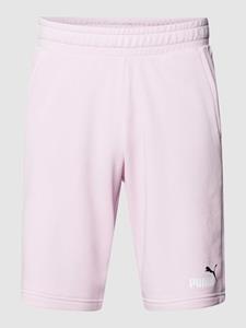 Sweatshorts met labelprint