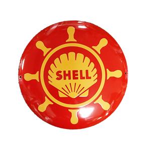 Fiftiesstore Shell Marine Logo Emaille Bord - Ø40cm