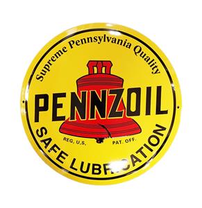 Fiftiesstore Pennzoil Emaille Bord - Ø40cm