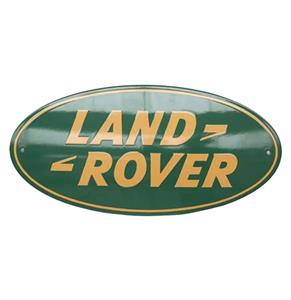 Fiftiesstore Land Rover Logo Emaille Bord - 46 x 23cm