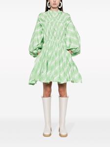 Jil Sander Geruite jurk - Groen