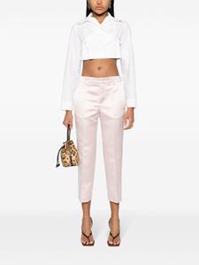 Philosophy Di Lorenzo Serafini duchess-satin cropped trousers - Roze