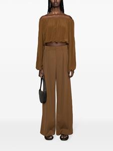 WARDROBE.NYC Broek met wijde pijpen - Bruin
