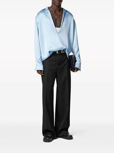Versace Broek met wijde pijpen - Zwart